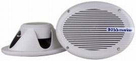 Boss audio speakers 300 watt - white - 6.9" mr-690