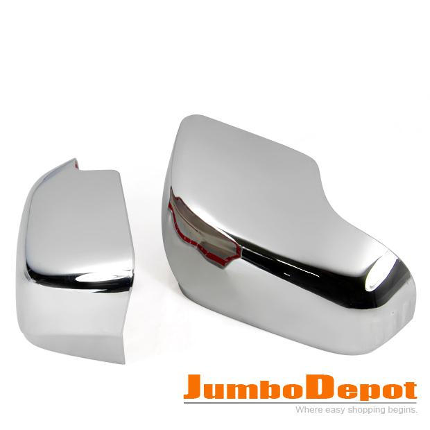 2 pcs triple chrome side door mirror covers kit for honda cr-v 07 08 09 10 11 