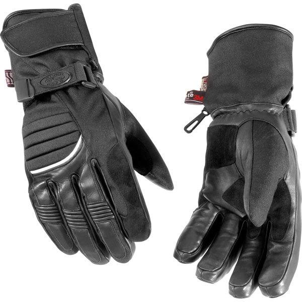 Black 3xl river road cheyenne leather/textile glove