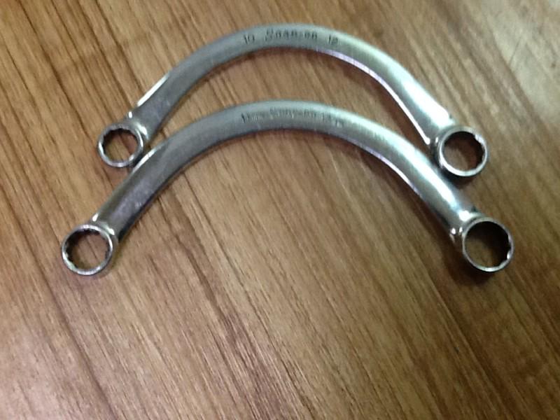 Snap on 2 wrenches half moon 12 point metric