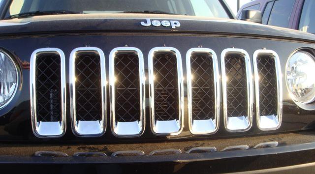  2011~14  jeep patriot chrome grille frame 7pcs/set  