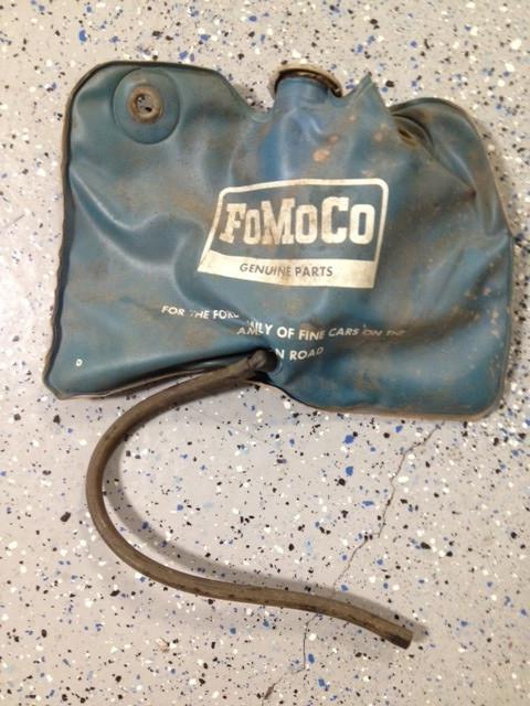 Oem fomoco windshield washer solvent bag - 1966 bronco/truck