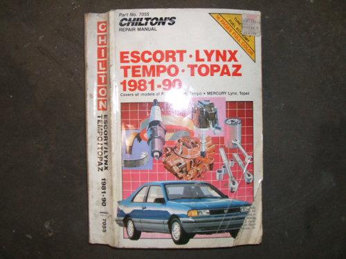 Chilton manual 81-90 escort lynx tempo topaz