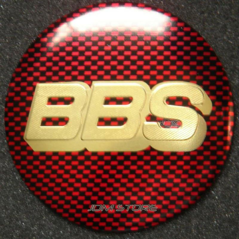 65mm red carbon wheel center sticker badge emblems 4pc fits: mercedes volkswagen