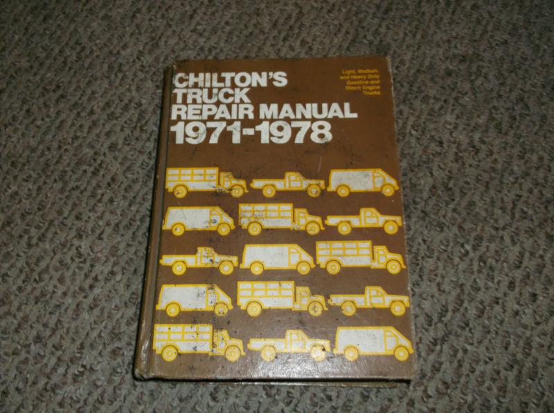 Chiltos truck manual years 1971-1978