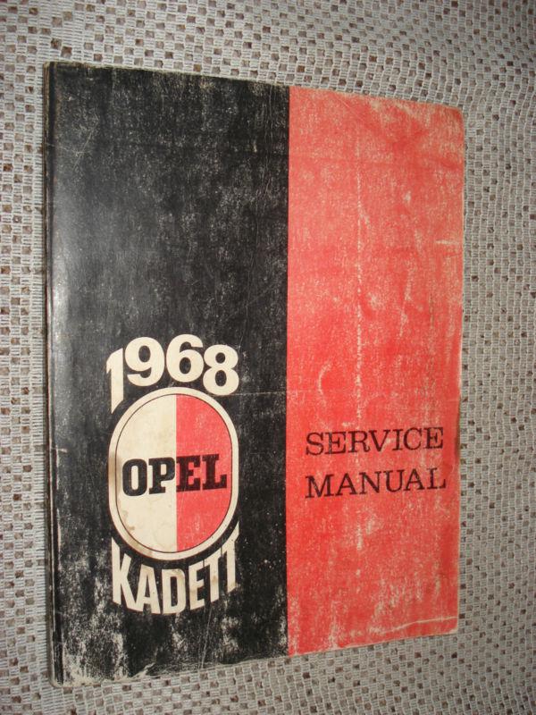 1968 opel kadett  shop manual service book buick nr