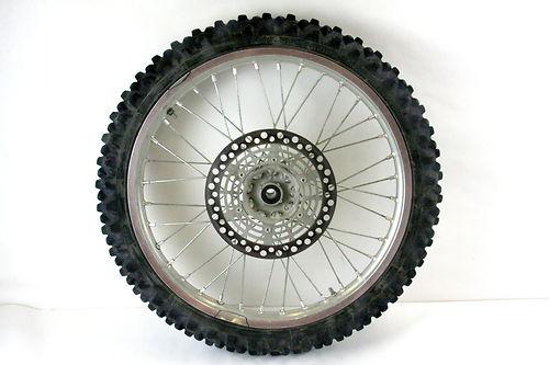 Front wheel with rotor 2000 suzuki rm250 rm 250 assembly 90/90-21 rm125 96-00