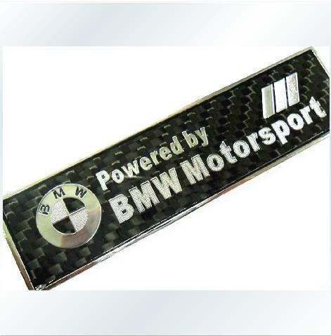 Aluminum / carbon fiber bmw (bmw) car badge emblem sticker badge