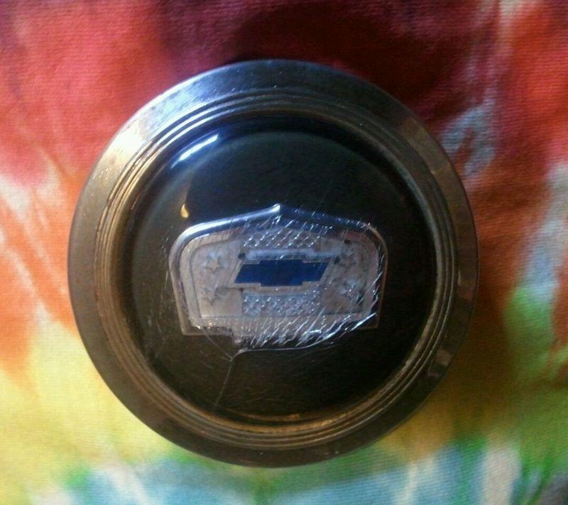 ( cool ) vintage ratrod hotrod 30s 40s 50s chevy steering wheel horn button