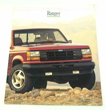 1992 92 ford ranger pickup truck  brochure sport xlt s