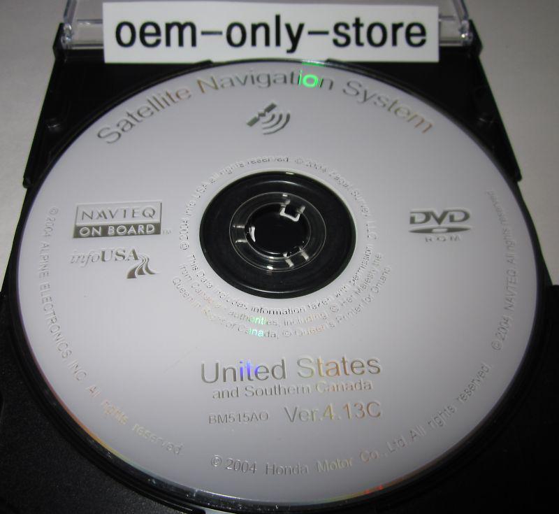2005 acura 3.5 rl mdx & honda odyssey exl ex navigation white dvd map ver. 4.13c