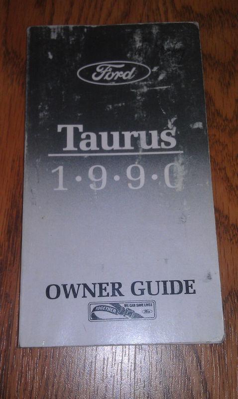 1990 ford taurus owners manual / 90 ford taurus owner's manual