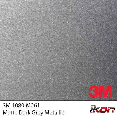 3m 1080 scotchprint matte dark grey vinyl car wrap roll - 2in x 3in sample