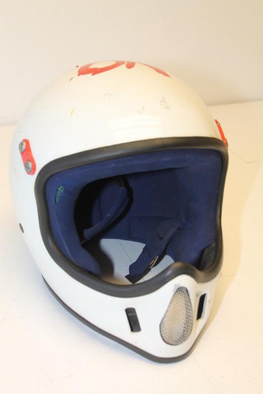 Vintage bell 1985 ''dot'' snell approved 7 1/8 motorcycle helmet full face >)