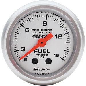 Autometer 4313 ultra-lite fuel press gauge w isolator