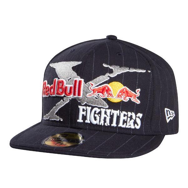 New fox racing x fighter red bull new era hat cap black 68307-007 size 7 5/8