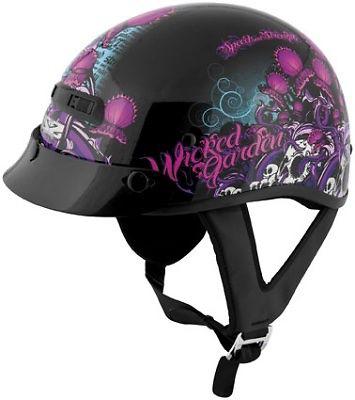 Speed & strength ss300 half helmet wicked garden black extra large xl