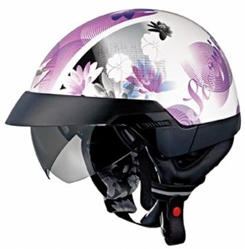 Scorpion mens exo-100 open face motorcycle helmet lilly purple extra small xs