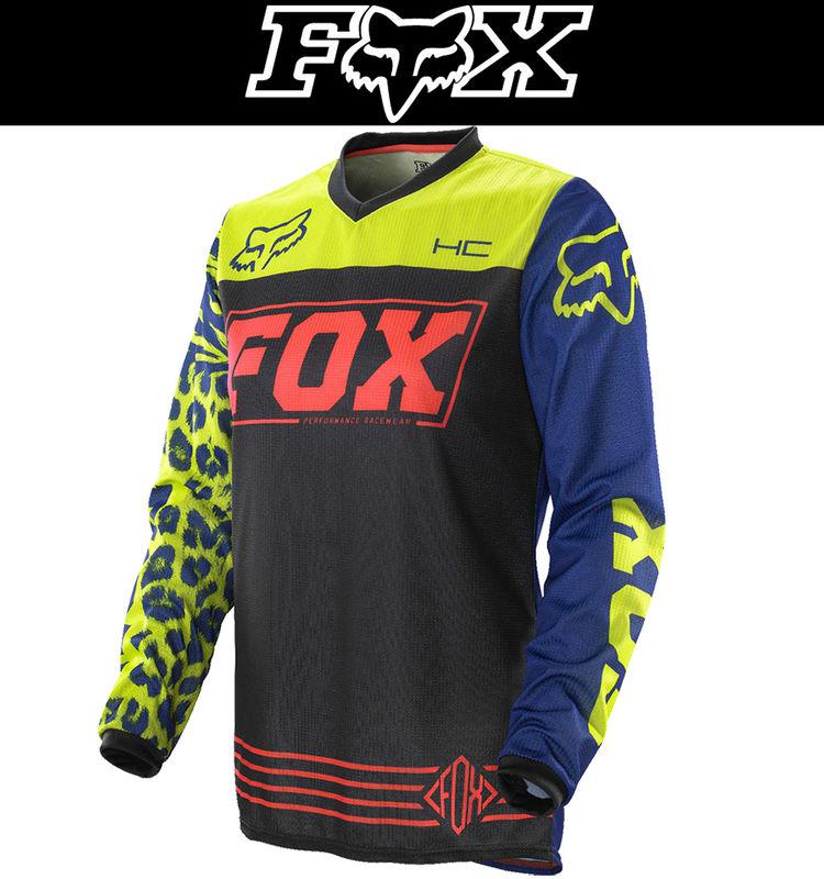 Fox racing womens hc black blue dirt bike jersey motocross mx atv 2014