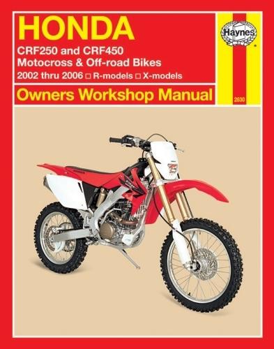 Haynes 2002-06 honda crf 250 450 workshop manual #2630 4201-0158
