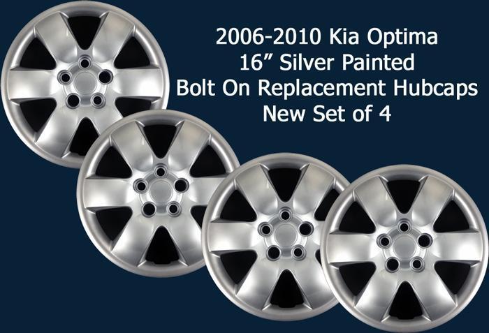 06-10 kia optima / magentis 16" replacement bolt on hubcaps new set/4 456-16s