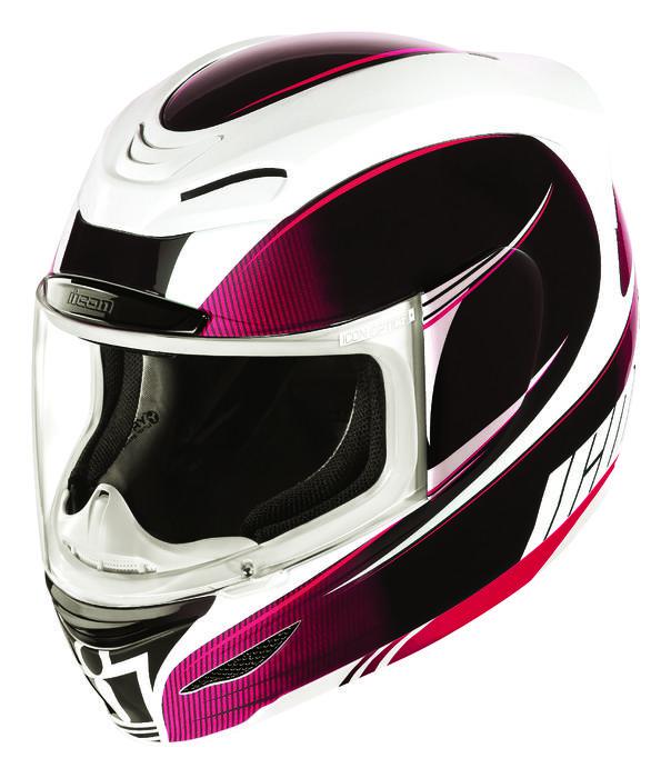 Icon airmada salient motorcycle helmet purple md/medium