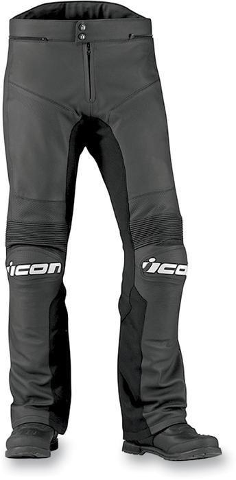 Icon overlord prime leather motorcycle pants black 38 us