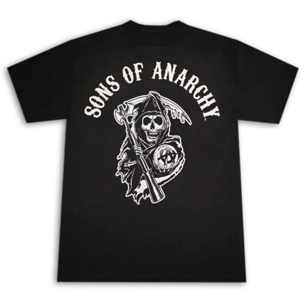 Sons of anarchy samcro soa s.o.a. logo black t-shirt tee shirt
