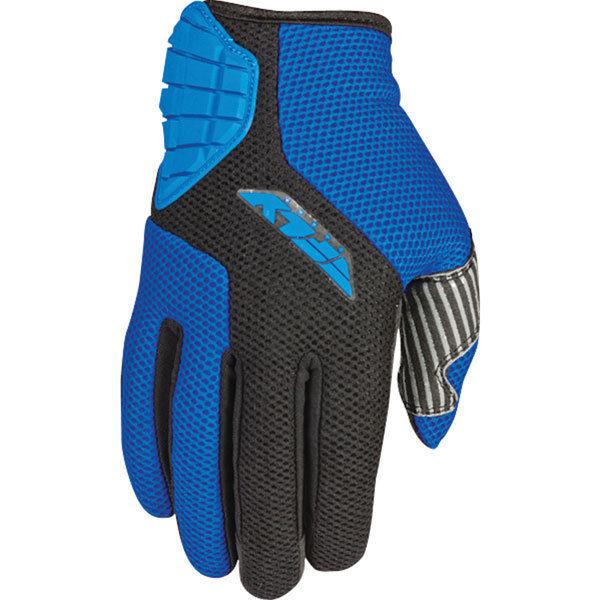 Blue/black l fly racing coolpro mesh glove