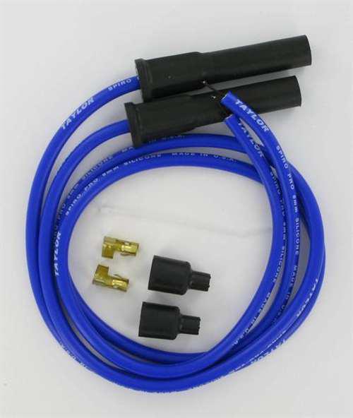 Taylor blue 8mm custom spark plug wire set harley universal 90° kit