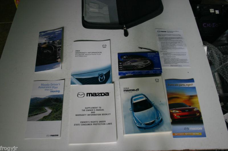 2004 mazda 6 owner's manual book set oem