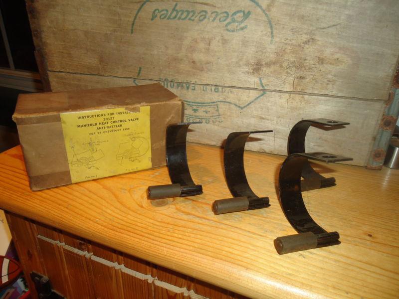 Nos 1956-1957 chevy fullwell manifold heat control valve anti-rattler kit 23127 