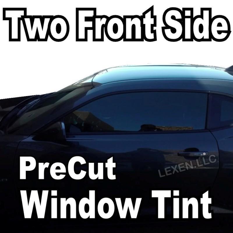 Two front precut window tint kit computer cut tinting glass film car any shade b