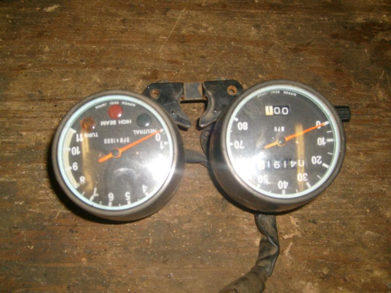   1978 kawasaki ke125 speedometer and  tackometer 