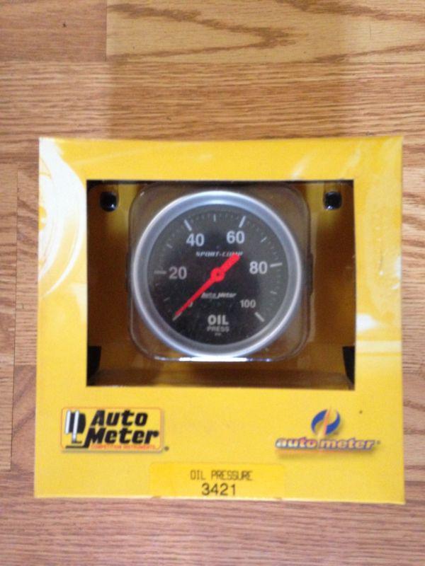 Auto meter 3421 sport-comp oil pressure gauges