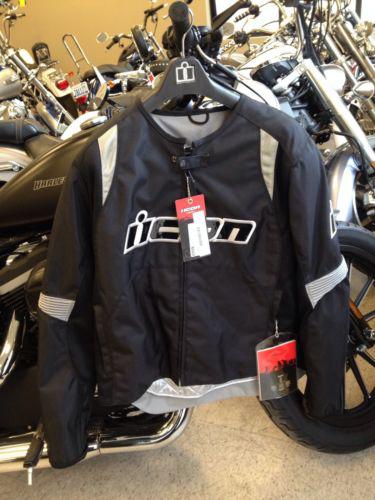 Icon jacket overlord textile motorcycle black xl