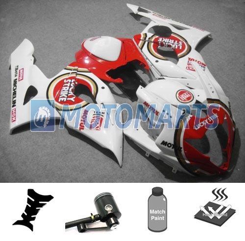 Bundle fairing body with brake fluid reservoir for suzuki gsx r 1000 k5 05 06 ak