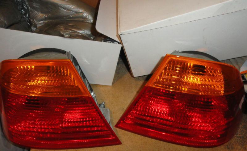 Bmw 3 series rear lamp units amber red - not used new - free shipping