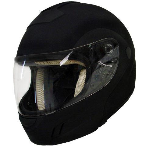 Flip up modular motorcycle snowmobile helmet black ~xl