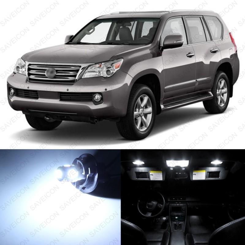 12 x xenon white led interior lights package for 2010 - 2013 lexus gx460