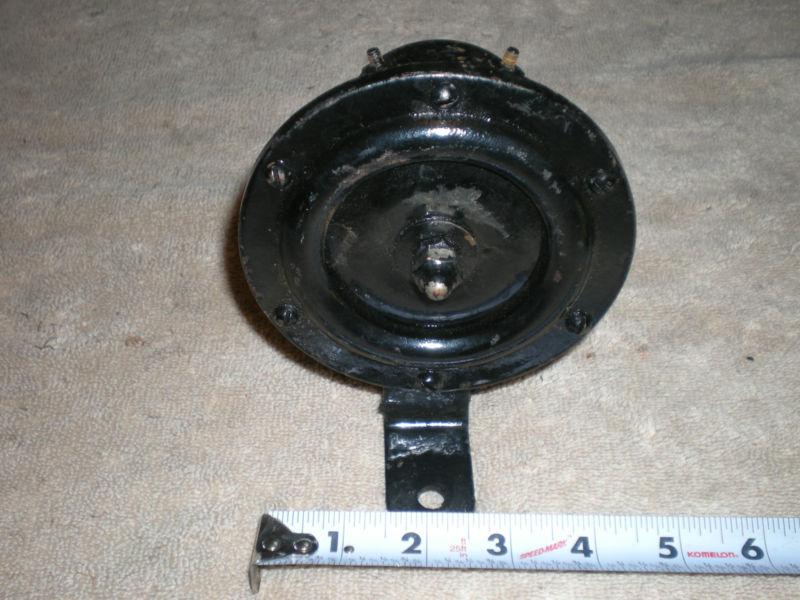 Vintage auto horn - works! - unknown mfr - clean original black enamel