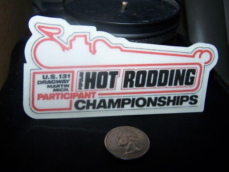 Hot rodding championships - particioant - sticker 