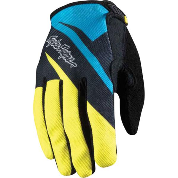 Yellow/blue s troy lee designs ace gloves