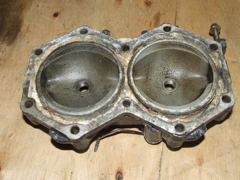 Port side cylinder head for a 1985 johnson 140 hp  outboard motor