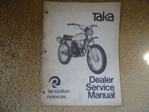 Taka 100 enduro service manual 1972