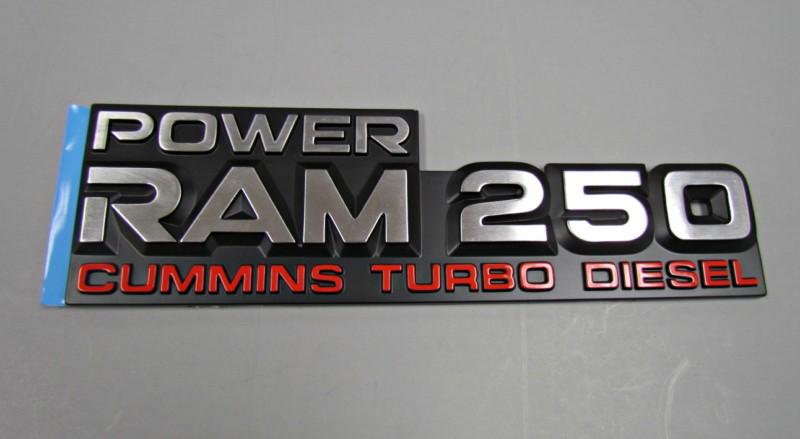 New oem nos power ram cummins diesel turbo fender emblem. # 55034138