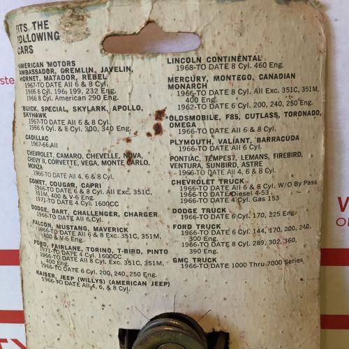 U.s. old car thermostat;  carol.    1960 to 1970s models.  item:  3766