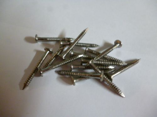 Stainless steel ringshank nail . 2.8 mm x 30 mm . flat head  316 grade x 100 pcs