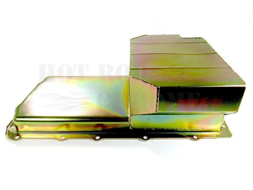 Steel oil pan for ls1/ls6 1980 - 6 ½ quart capacity zinc finish