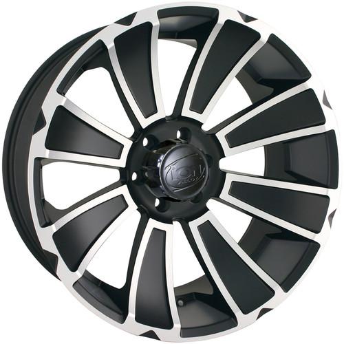 20x9 black alloy ion style 180  6x5.5 +30 wheels trail grappler lt295/65r20